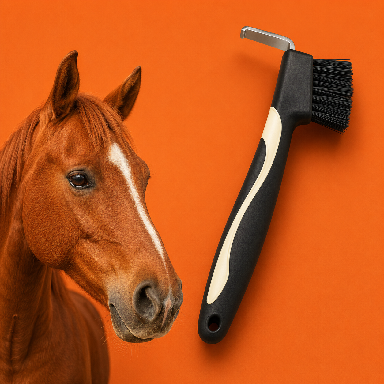 Cure-Pied & Brosse Sabot Poileo™ – Hygiène quotidienne pour cheval